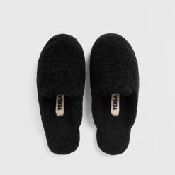 Inniskór Shearling TEKLA Black M