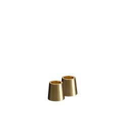 Kertastjaki mini LIGHT matt brass 2/pk