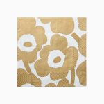 Servíettur UNIKKO cream gold