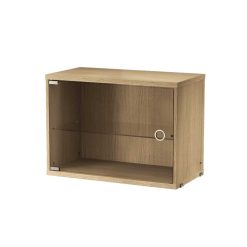 Skápur m/glerrennih 58x30x42