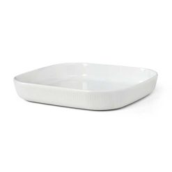 Eldfast mót WHITE FLUTED 30cm