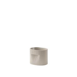 Blómapottur RIDGE H15cm Beige