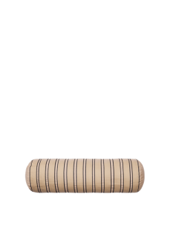 Púði TWILL rúlla L60 Ø20  Cashmere/Black