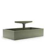 Áhaldabox TOOLBOX lágt, eik/grænt