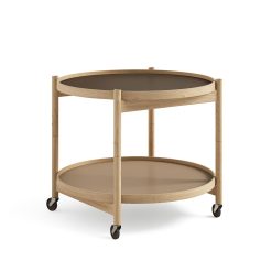 Bakkaborð Ø60 eik/olía, beige/brown