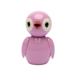 Tréstytta POWERFUL fugl bleik