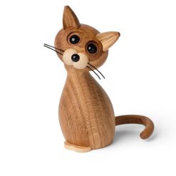 Tréstytta LUCKY CAT