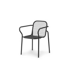 Stóll VIG m/örmum, svartur