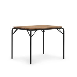 Borð VIG WOOD 90x90 H76 svart