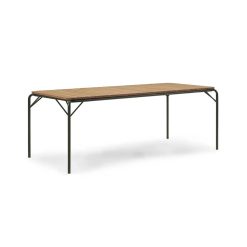 Borð VIG WOOD 90x200 H76 dökkgrænn