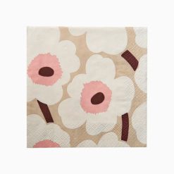Servíettur UNIKKO beige/pink