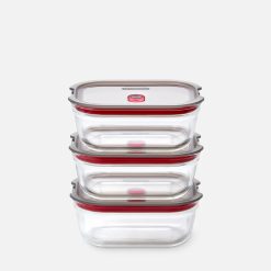 Box STACK & NEST S 3/pk gler grey/red